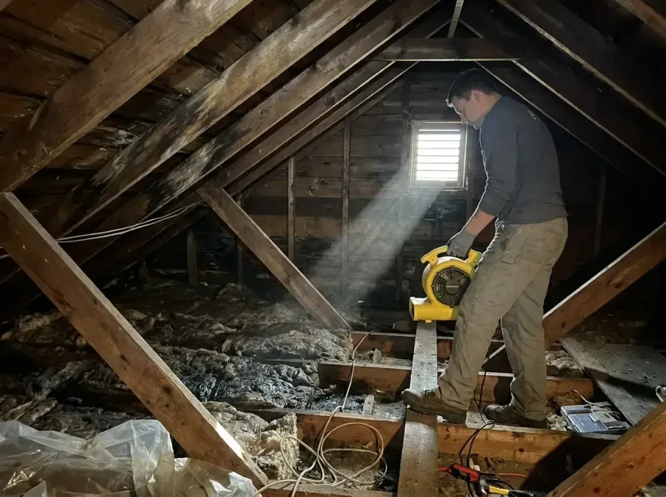 attic-water-damage-drying-proc-007 — frequently asked questions, Emergency Water Extraction & 24/7 Flood Response in Castrov…